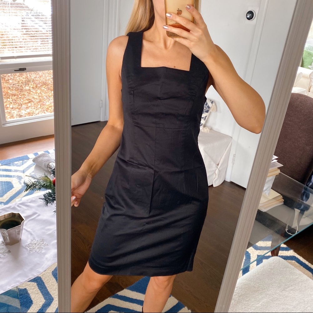 🖤 BPC BLACK CLASSIC COTTON BLEND DRESS!